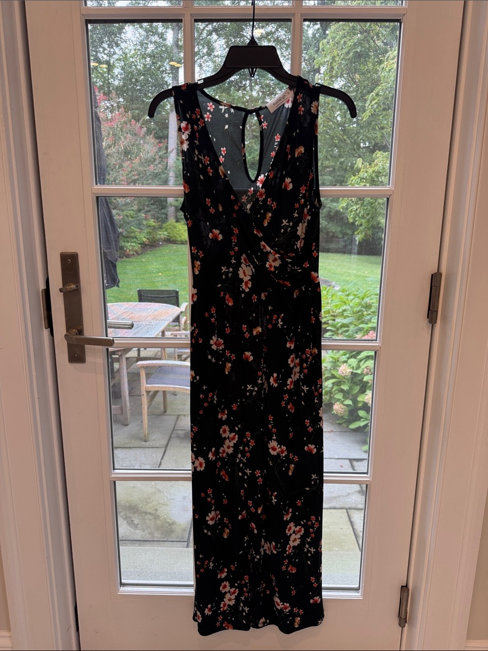 Kaileigh Loretta Dark Green Floral Sleeveless Jumpsuit